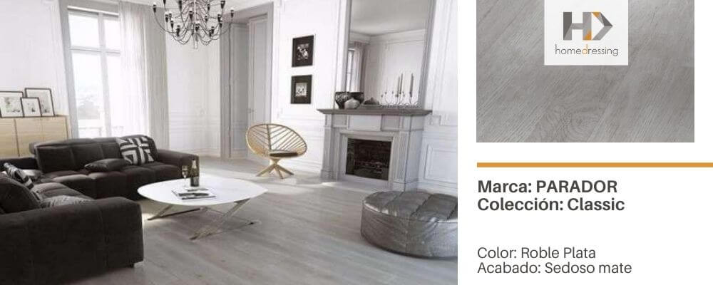 Pisos laminados de madera gris y cómo combinarlos en tu hogar