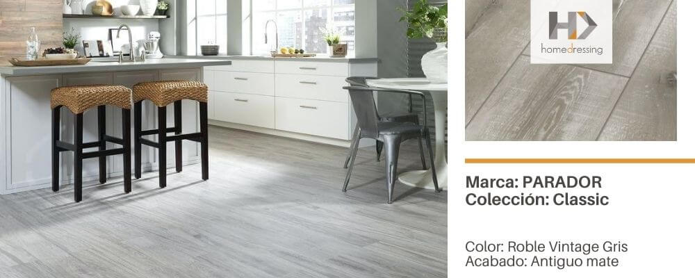 Pisos laminados de madera gris y cómo combinarlos en tu hogar