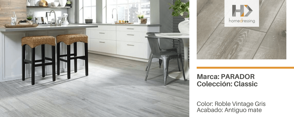 Pisos laminados de madera gris y cómo combinarlos en tu hogar